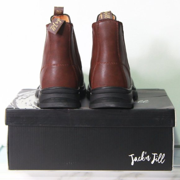 Jack 'n Jill Chelsea Brown Boots Size 12 Never Worn - Picture 4 of 7